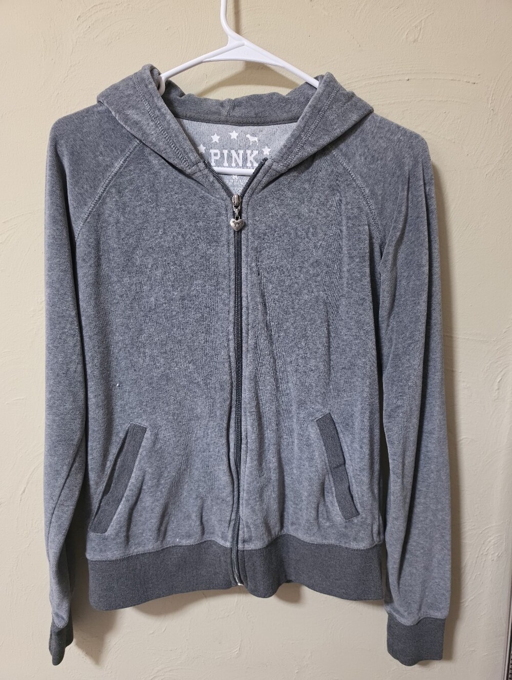 Victoria's Secret PINK Gray Zip-Up Hoodie